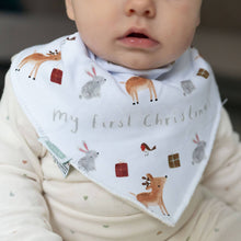 Load image into Gallery viewer, My First Christmas Winter Animals Bib
