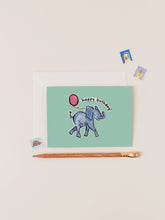 Load image into Gallery viewer, Neiro the Baby Elephant Birthday Card
