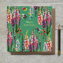 Load image into Gallery viewer, CG 03 - Happy Birthday Bee Green Greeting Card  

