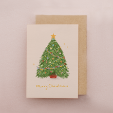 Load image into Gallery viewer, Christmas Card | Christmas Tree | Traditional | Bows
