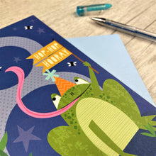 Load image into Gallery viewer, Age Eight Frog Birthday Card
