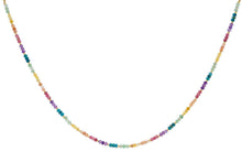 Load image into Gallery viewer, Molly Gold &amp; Rainbow Beaded Gemstone Necklace
