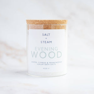 Evening Wood - Juniper & Cypress Bath Salts 432g Jar