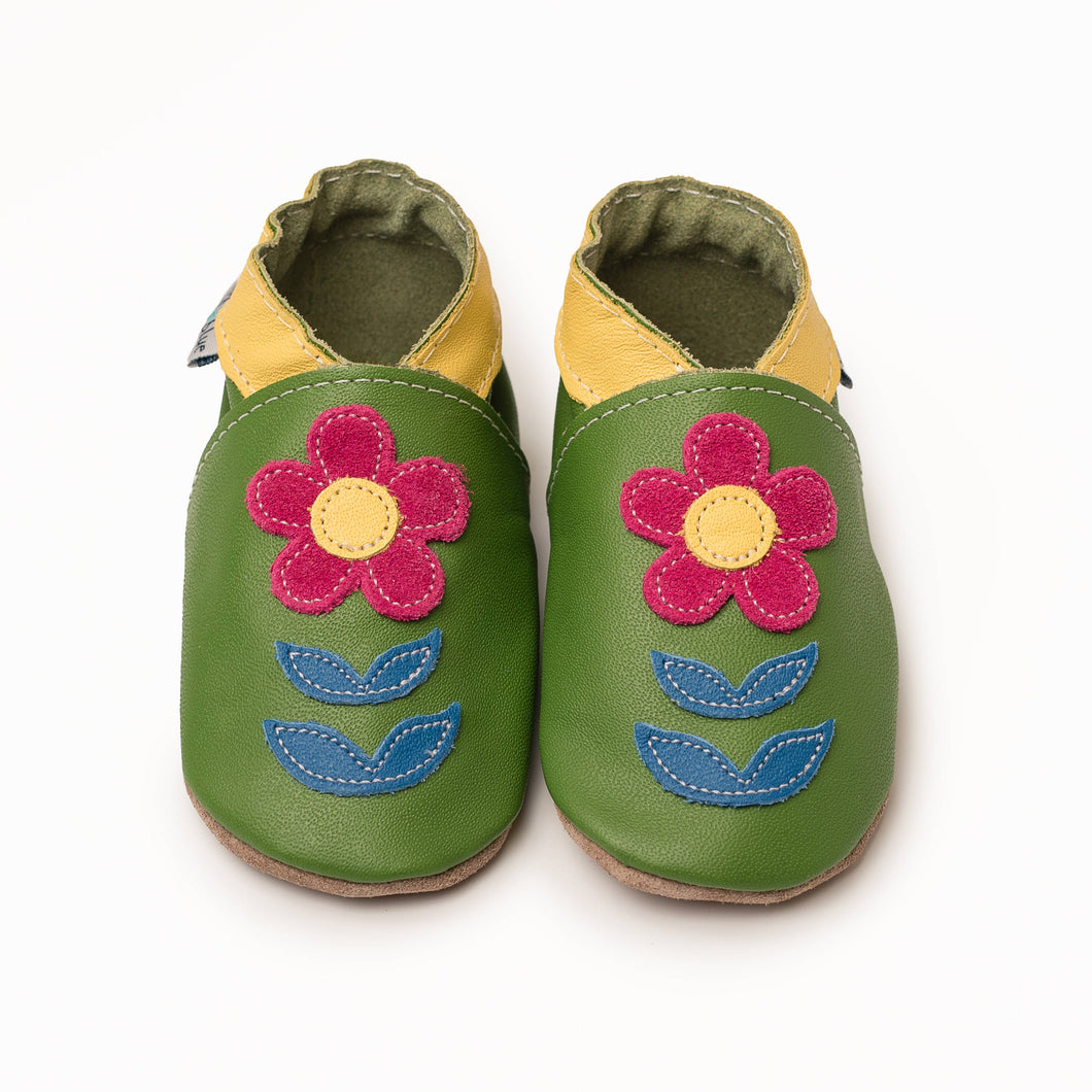 Inch Blue Shoes - Briony Flower Lime