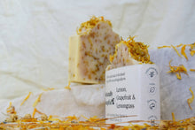 Load image into Gallery viewer, Lemon, Grapefruit &amp; Lemongrass Handmade Soap Bar
