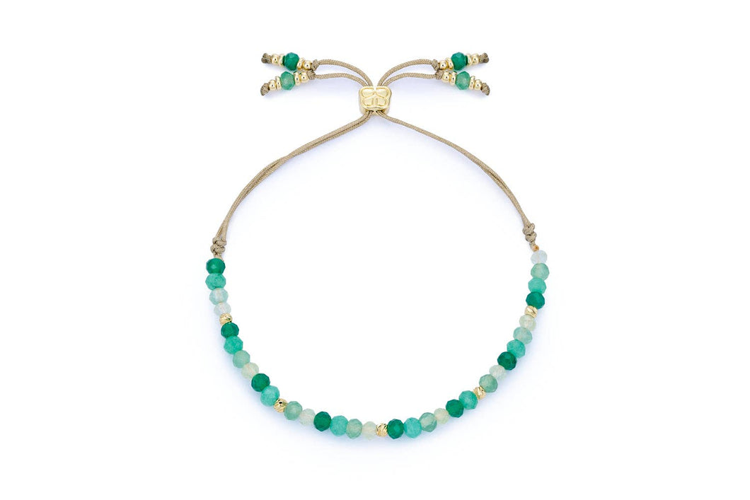 Juliana Green Aventurine Mix Beaded Slider Bracelet