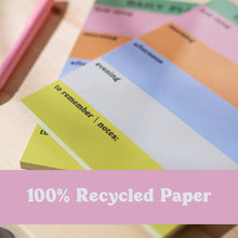 Load image into Gallery viewer, Daily Planner Pad  | Rainbow Colour Block Notepad
