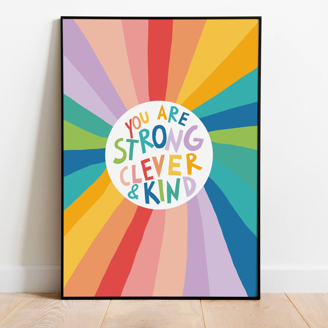 Motivational Affirmation Art Print Unframed: A4