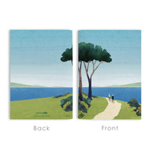 Load image into Gallery viewer, Cycling by the Sea A6 Lined Notebook
