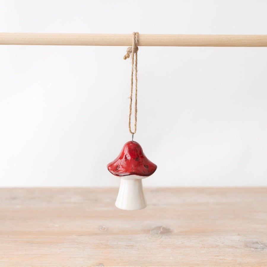 Little Red Mushroom Hanging Decoration, 7cm