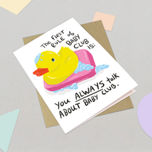 Load image into Gallery viewer, New Baby Card - Funny Baby Club Greeting Card
