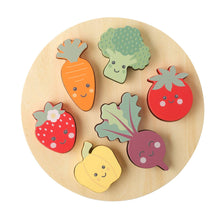 Load image into Gallery viewer, Happy Veggies Wooden Puzzle
