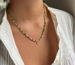 Yolanda Peridot Mix Gold Layering Necklace