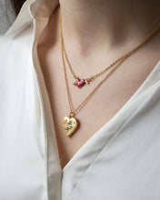 Load image into Gallery viewer, Swallow Heart Locket Chain Necklace
