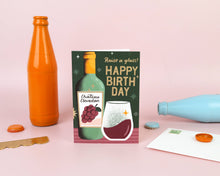 Load image into Gallery viewer, Birthday Card – Wine Design Greeting Card for Men
