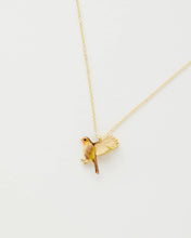 Load image into Gallery viewer, Enamel  Flying Robin Necklace
