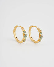 Load image into Gallery viewer, Floral Wreath Hoop Earrings
