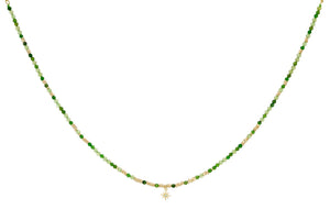 Yolanda Peridot Mix Gold Layering Necklace