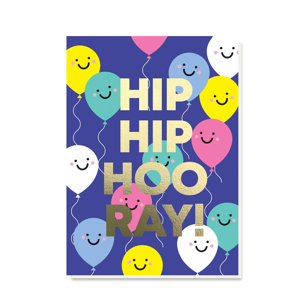 Hip Hip Hooray Balloon Birthday Card