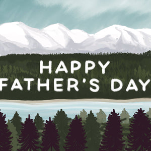 Mountain Father's Day card