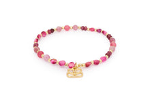 Load image into Gallery viewer, Laria Gold &amp; Pink Tourmaline Gemstone Beaded Bracelet
