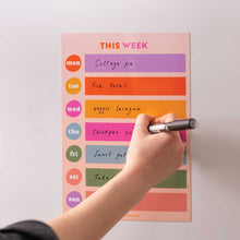 Load image into Gallery viewer, A4 Magnetic Colour Block Weekly Planner | Fridge Magnet
