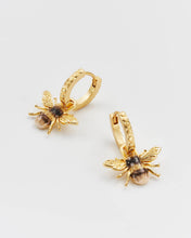 Load image into Gallery viewer, Bee Huggie Earrings
