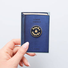 Load image into Gallery viewer, Books &amp; Snacks - Enamel Pin

