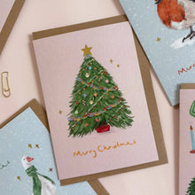 Load image into Gallery viewer, Christmas Card | Christmas Tree | Traditional | Bows
