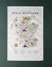 Load image into Gallery viewer, Cycle Scotland Tea Towel
