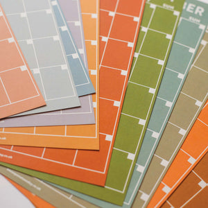 A4 Monthly Undated Wall Planner | 12 Pages | Surf