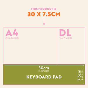 Keyboard Weekly Planner Pad | Nature Arches
