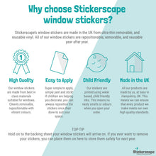 Load image into Gallery viewer, Fun Christmas Window Stickers Flatpack
