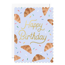 Load image into Gallery viewer, Birthday Card – Croissant Cake Design Greeting Card
