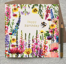Load image into Gallery viewer, CG 04 - Cream Happy Greeting Card with a Bee     
