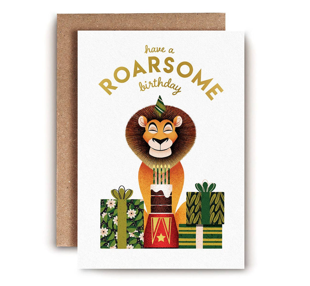 Roarsome Birthday card