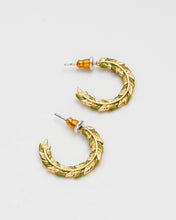 Load image into Gallery viewer, Wheat Hoop Earrings
