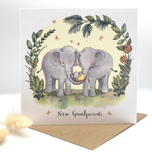 Load image into Gallery viewer, New Grandparents Card - Elephant Grandparent Card
