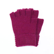 Load image into Gallery viewer, Magenta Fingerless Gloves
