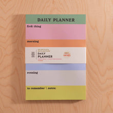 Load image into Gallery viewer, Daily Planner Pad  | Rainbow Colour Block Notepad
