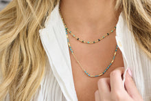 Load image into Gallery viewer, Horus Apatite Gold Gemstone Necklace
