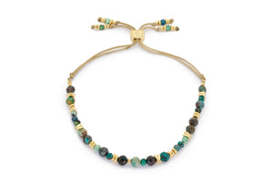 Bliss Azurite Gold Bracelet