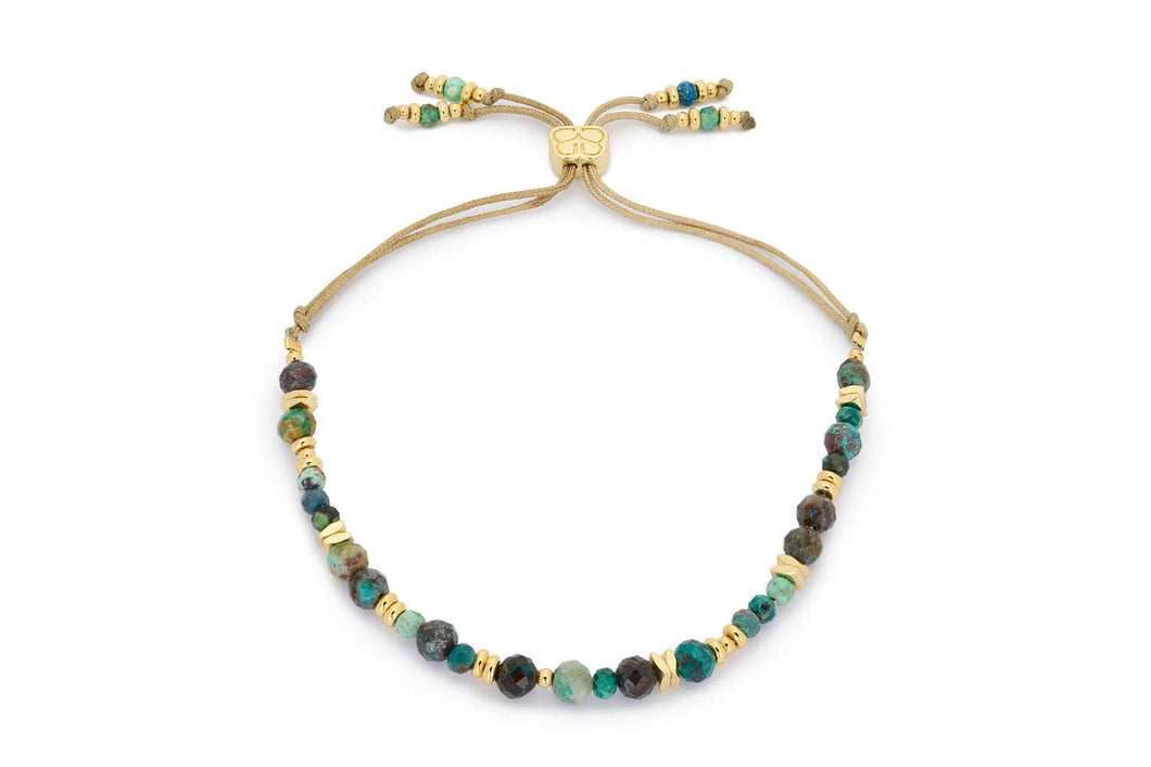 Bliss Azurite Gold Bracelet