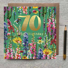 Load image into Gallery viewer, CG 09 - 70th Birthday Card with Gold Foiled Lettering
