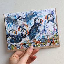 Load image into Gallery viewer, 'On the Rocks' Puffin Card
