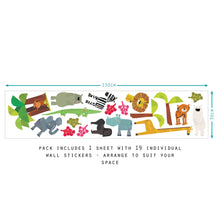Load image into Gallery viewer, Fun Animals Wall Sticker Pack

