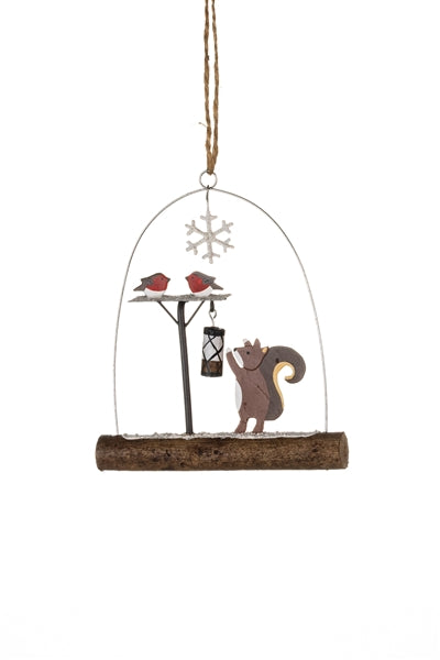 Bird Food Thief Squirrel Hanging Christmas Tree Decoration