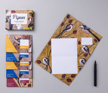 Load image into Gallery viewer, Golden Flight Pigeon, Folding Letter Set – Pack of 6 Letters
