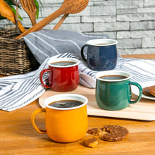 Load image into Gallery viewer, Argon Tableware Coloured Enamel Belly Mug - 375ml - Navy
