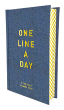 Load image into Gallery viewer, One Line a Day: A Five-Year Memory Book (Denim)
